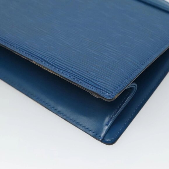 LOUIS VUITTON Epi Trousse Crete Pouch Blue M48405 LV Auth 126015 - Picture 11 of 16